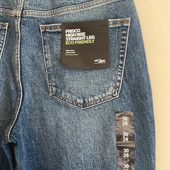 Silver Jeans NWT Frisco High Rise Straight Leg - Eco Friendly - Size 30 - Picture 11 of 12